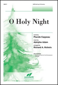 O Holy Night SATB choral sheet music cover Thumbnail